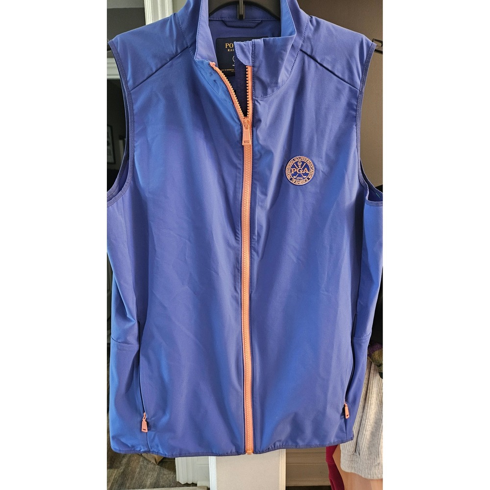 Polo Golf Ralph Lauren Wms golfcore Blue PGA Patch Water Repellent Stretch Vest